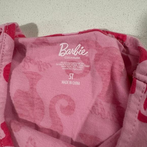 Barbie Toddler Girl 5T Pink Classic Dress - Picture 3 of 5